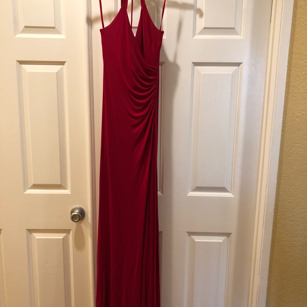 BCBGMAXAZRIA Red Prom Dress